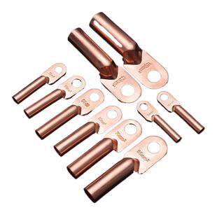 DT铜鼻子B级16 25 50 70 150 240平方铜接线端子电缆头紫铜线耳