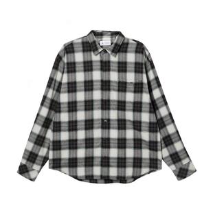 tj区绫致杰克琼斯男秋冬衬衫黑白配色宽松时尚纯棉口袋长袖上衣