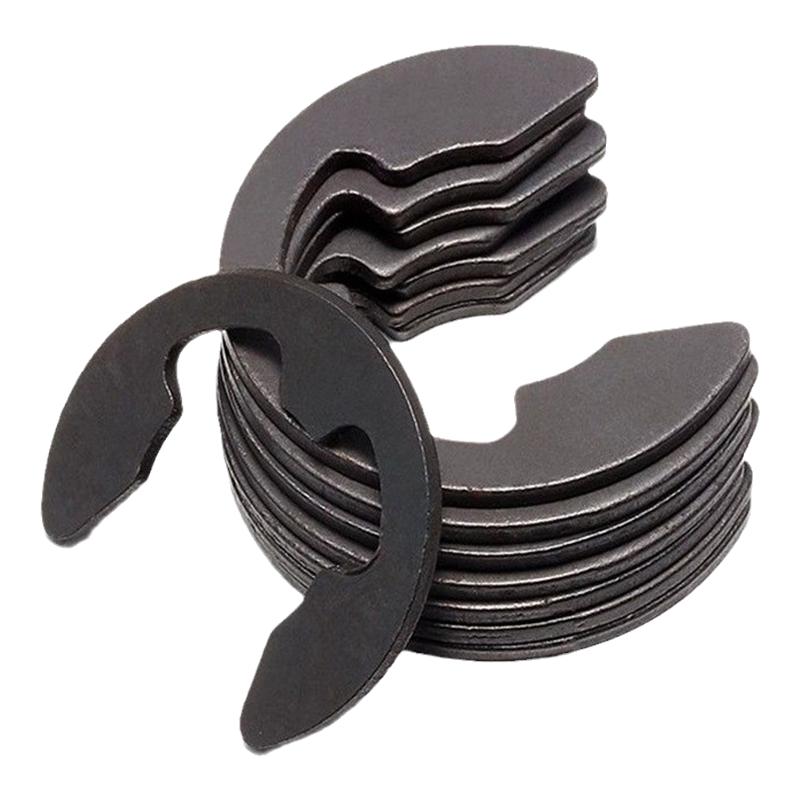 65锰开口挡圈304不锈钢挡圈e型卡簧卡黄圈轴用轴卡卡扣卡环GB896