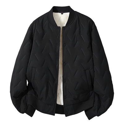 班尼路棒球领棉服男款冬季加绒