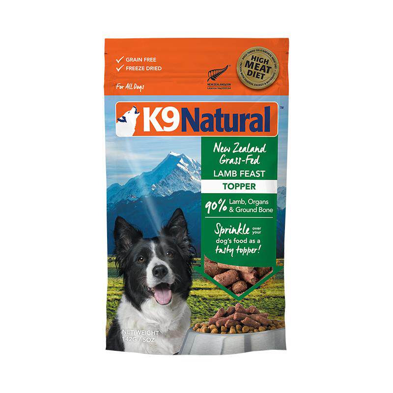 【效期至26年8月起】K9Natural新西兰进口狗主食冻干无谷犬粮142g