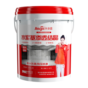 水泥基渗透结晶型防水涂料内墙地下室屋顶背水面水池防潮补漏堵漏