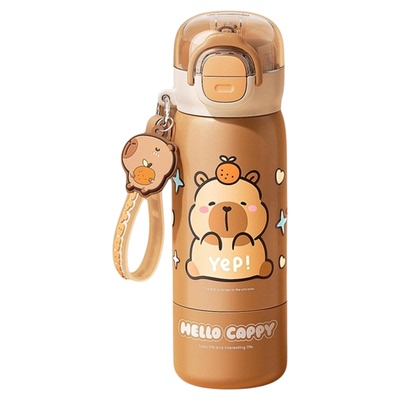 卡皮巴拉上学用316L三饮保温杯