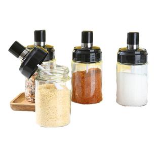 调味瓶罐玻璃盐罐厨房轻奢调料瓶家用油壶控组合套装调料盒密封