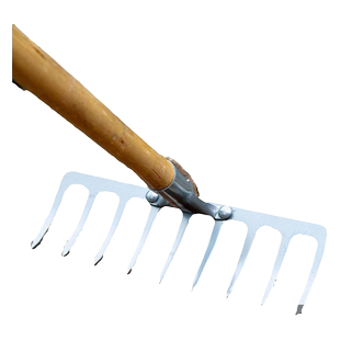 德国精工耙子松土农具搂草除草工具犁地园艺九齿搂地翻土耕地神器