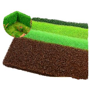 绿篱草皮沙盘建筑微缩模型材料室外微景观海绵仿真灌木丛绿化草条