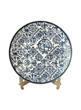 装饰青花瓷盘果盘收纳装饰