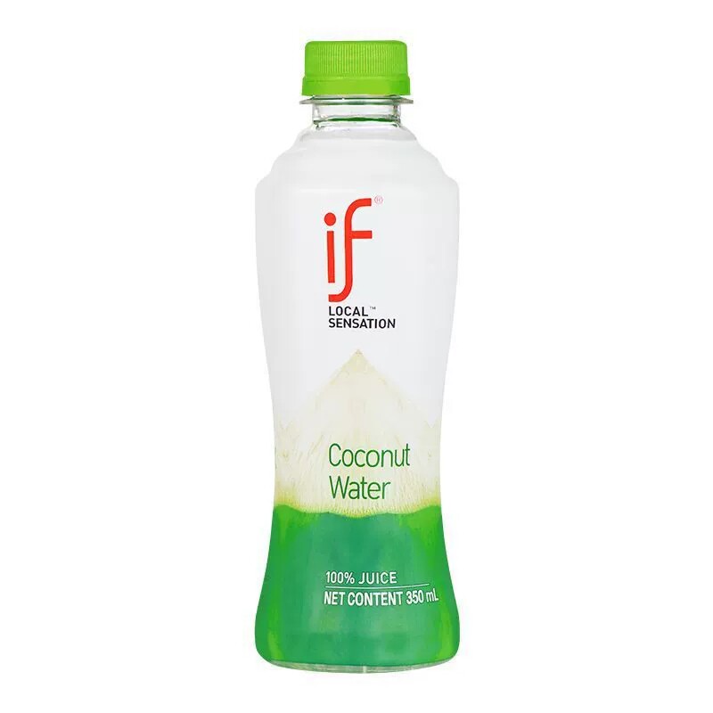 泰国原装进口if椰子水纯椰汁果汁350ml*24瓶装网红饮料