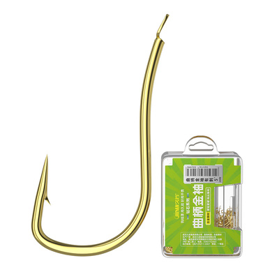久岩曲柄金袖散钩鱼钩有倒刺正品