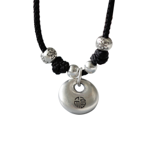 福胖胖 心宽福自来 足银999实心吊坠小众设计新中式国风纯银项链