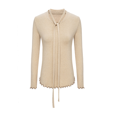 【现货】REINEREN设计师款2025新款新年穿搭红色系带修身打底针织