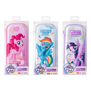 iiGEN一正学生文具小马宝莉EVA立体笔盒 少女心女生紫悦文具盒小学生收纳大容碧琪耐摔耐脏铅笔文具盒笔袋