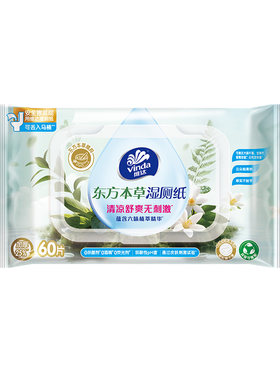 维达东方本草湿厕纸60片