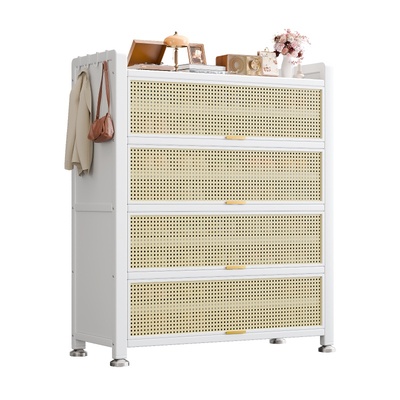 【新款热卖】钢制藤编鞋柜