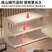 置物架桌上分层架简易二层桌面实木书架架杯架收纳杯子展示架整理