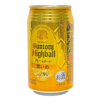 日本三得利highball浓威士忌9度