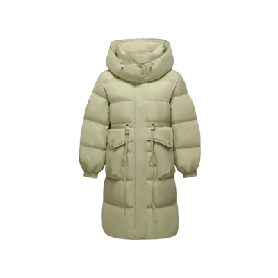 时尚中长款保暖舒适连帽羽绒服