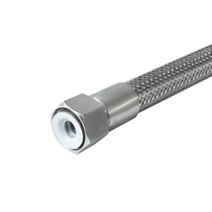 内衬四氟金属软管PTFE不锈钢衬四氟波纹管耐腐蚀编织管金属软管