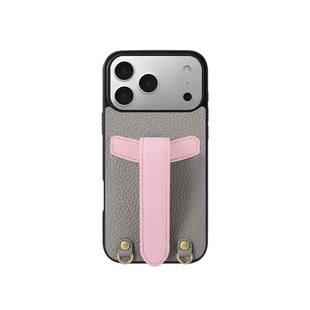 COGURE适用苹果17/16/15Promax手机壳女款新款iPhone14/13真皮斜挎带挂绳可背腕带支架高级感全包防摔挂脖Air