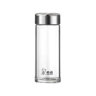 希诺单层玻璃杯2025新款男士商务办公泡茶杯车载家用大容量饮水杯