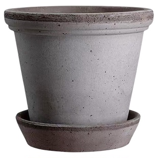 青野园艺家Bergs花盆芙洛拉陶土盆 宝格仕 手工陶盆丹麦设计室内