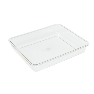 思蜀邦护医用透明托盘治疗盘加厚方盘塑料输液盘治疗室护士长方形