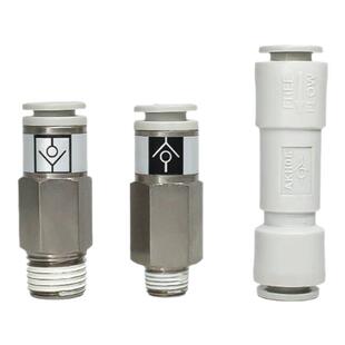 SMC气体止回阀空气止逆阀气管接头AKH04/6/8/10-00气动直通单向阀