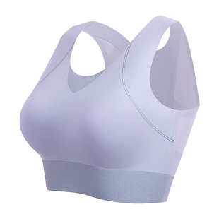 的确奇高强度运动背心女防震防下垂跑步瑜伽内衣专业健身训练文胸