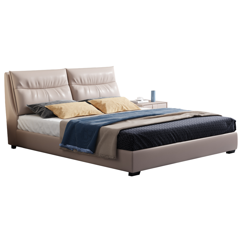 艾嘉图北欧实木现代简约主卧真皮床口碑评测啥样?优缺点曝光分析