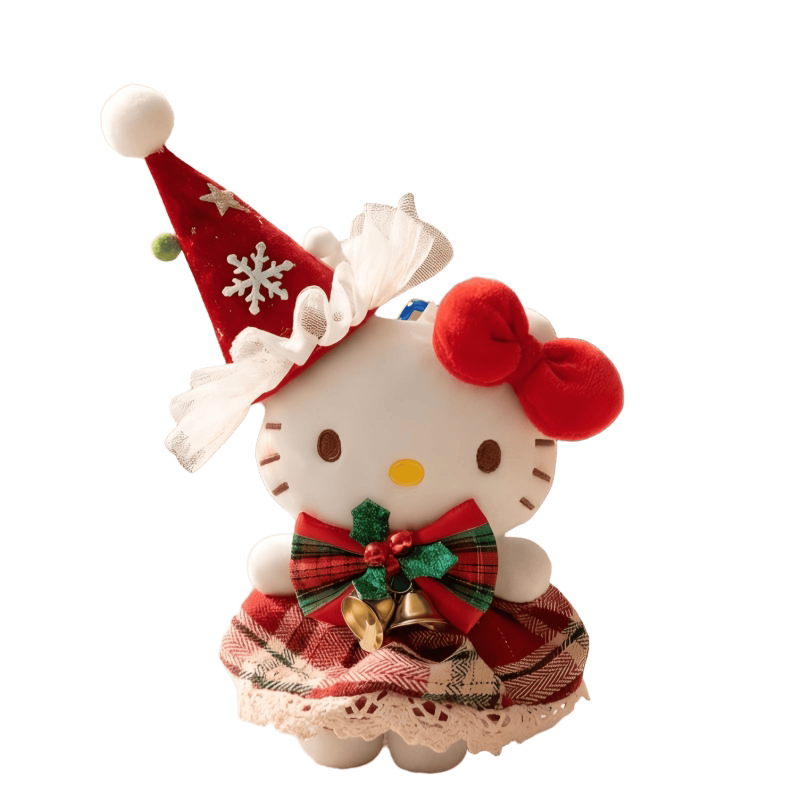 正版圣诞树HelloKitty包包挂件卡通毛绒玩偶凯蒂猫钥匙扣节日礼物