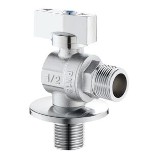 盾运球芯全开大流量球阀全铜三角阀燃气热水器专用冷热水开关4分