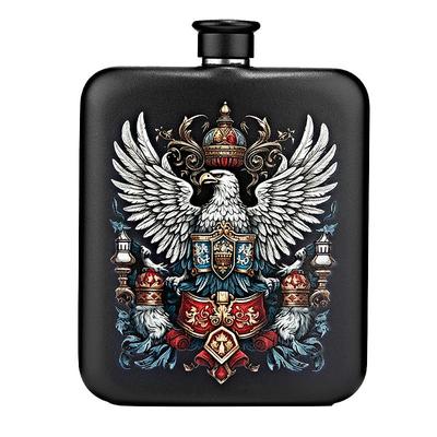 俄罗斯304不锈钢小酒壶随身加厚2二3两1斤装白酒便携式威士忌酒瓶