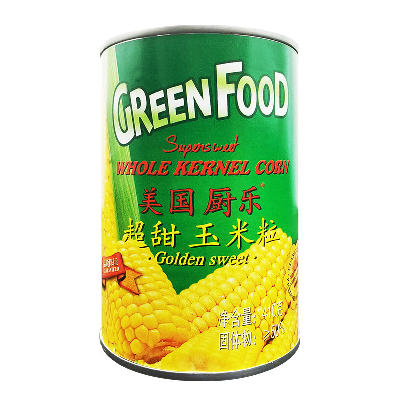 厨乐超甜玉米粒罐头410g24罐整箱