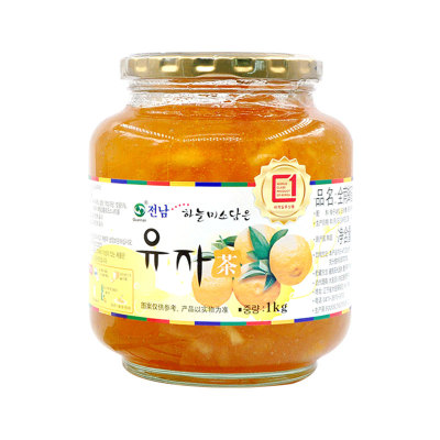 韩国进口全南蜂蜜柚子茶1kg*2