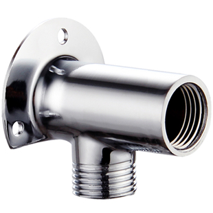 淋浴花洒暗转明接头黄铜4分水龙头移位器固定脚底座转换配件改装