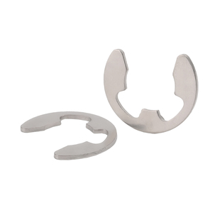 304/316/316L不锈钢GB896开口挡圈E型卡簧卡扣卡环M2-M16卡簧挡圈