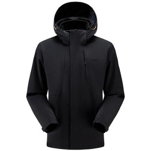 Jeep三合一冲锋衣男防寒服户外防水登山服爸爸新款保暖外套冬男装