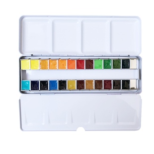 M.Graham格雷姆MG70色24色分装固体高级水彩颜料套装铁盒1ml2ml