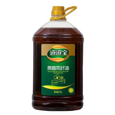 道道全原香菜籽油5l压榨食用油