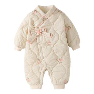 新年婴儿服拜年韩版洋气超萌外出小月龄女宝韩系穿搭宝宝初冬衣服