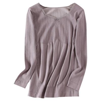 孕妇哺乳秋衣上衣时尚美体春秋