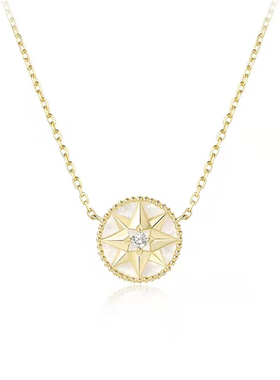 奥米迪奥贝母珍珠八芒星女