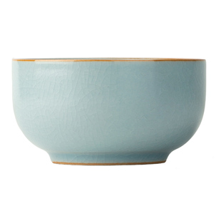 三勤堂汝窑茶杯主人杯单杯景德镇陶瓷大号开片品茗杯茶盏功夫茶具