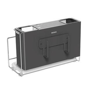 ecoco刀架置物架厨房多功能锅盖菜板架菜刀筷子笼一体刀具收纳架