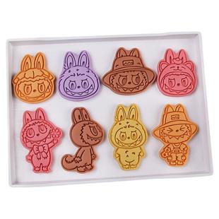 拉布布卡通饼干模具labubu曲奇模具黄油饼干切模创意立体烘焙工具