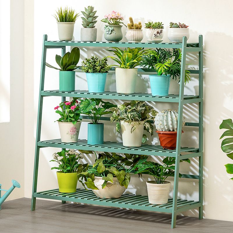 阳台花架子花盆植物架阳台可移动客厅大厅用室内木制落地折叠花架