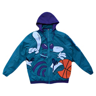 冬季黄蜂队棉服starter NBA J.cole同款 美式风外套夹克连帽棉服