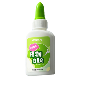 【无甲醛】得力植物白乳胶儿童手工专用白胶diy木工胶高粘度胶水强力超粘速干幼儿园小学生美术制作无毒白胶