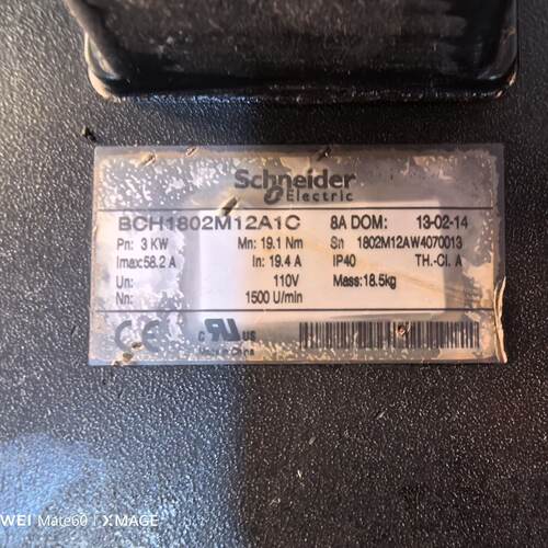 议价 Servo Motor Bch1802m12a1c 3Kw Disassembled适用