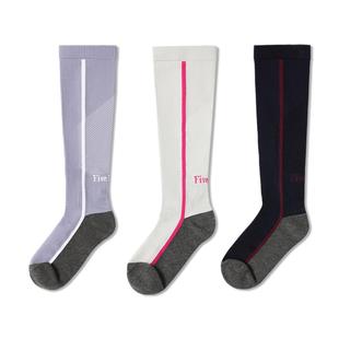 FIVE FLUX TOM系列 长筒袜网球春季瑜伽运动女款灰色高袜子显瘦